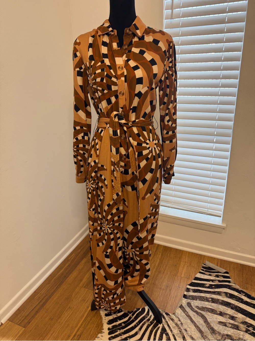 Farm Rio Mixed Banana Jumpsuit Size XS